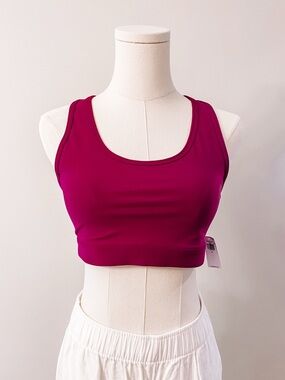 Old Navy Berry Pink Sports Bra Crop Top